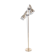 Vintage Danish gold floor lamp by Dansa, 1960s