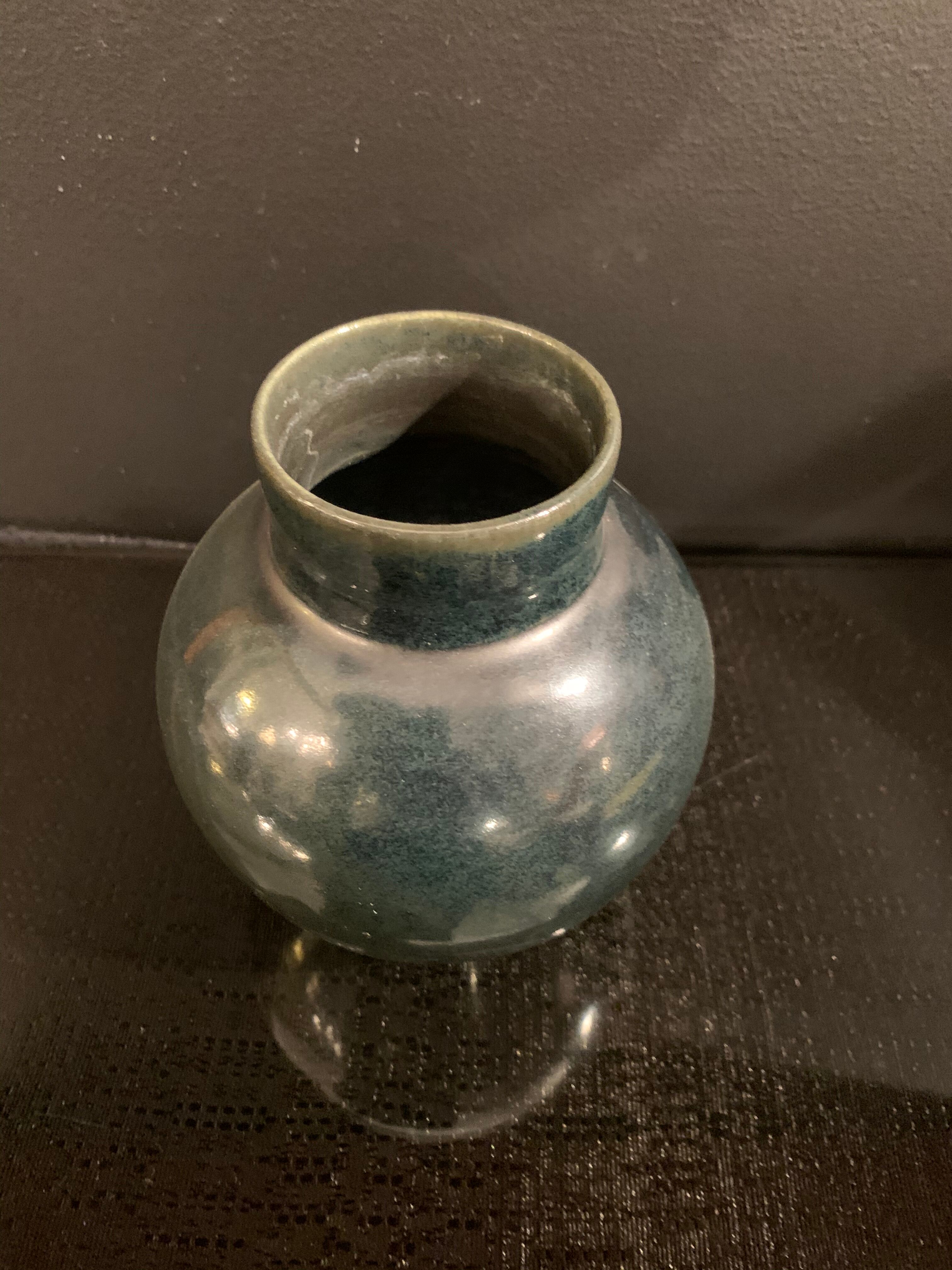 Accolay , ceramic ball vase 1970