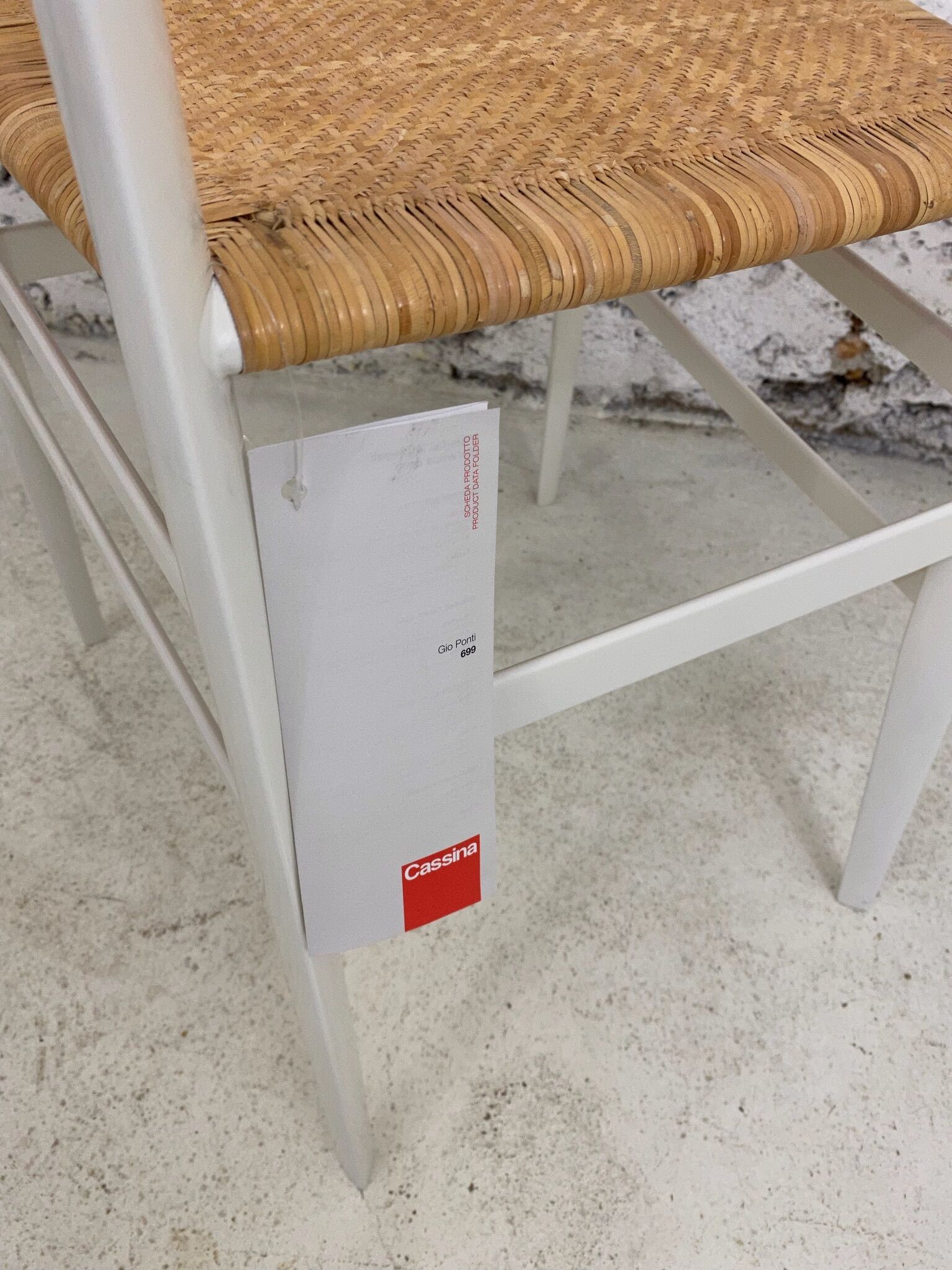 Superleggera chair by Gio Ponti for Cassina modeled 699