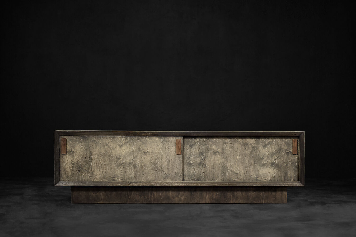Industrial Vintage Mid-Century Scandinavian Brutalist Raw Poplar Sideboard, 1960s