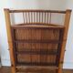 Bamboo and rattan folding chair