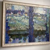 Huile sur toile vue du Brabant