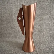Dahlmann vase in copper, mid-century modern Scandinavian from the 50s/60s.