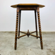 Antique wood carving table with 8 sides