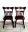 Paire de chaises saloon en bois massif  années 60-70