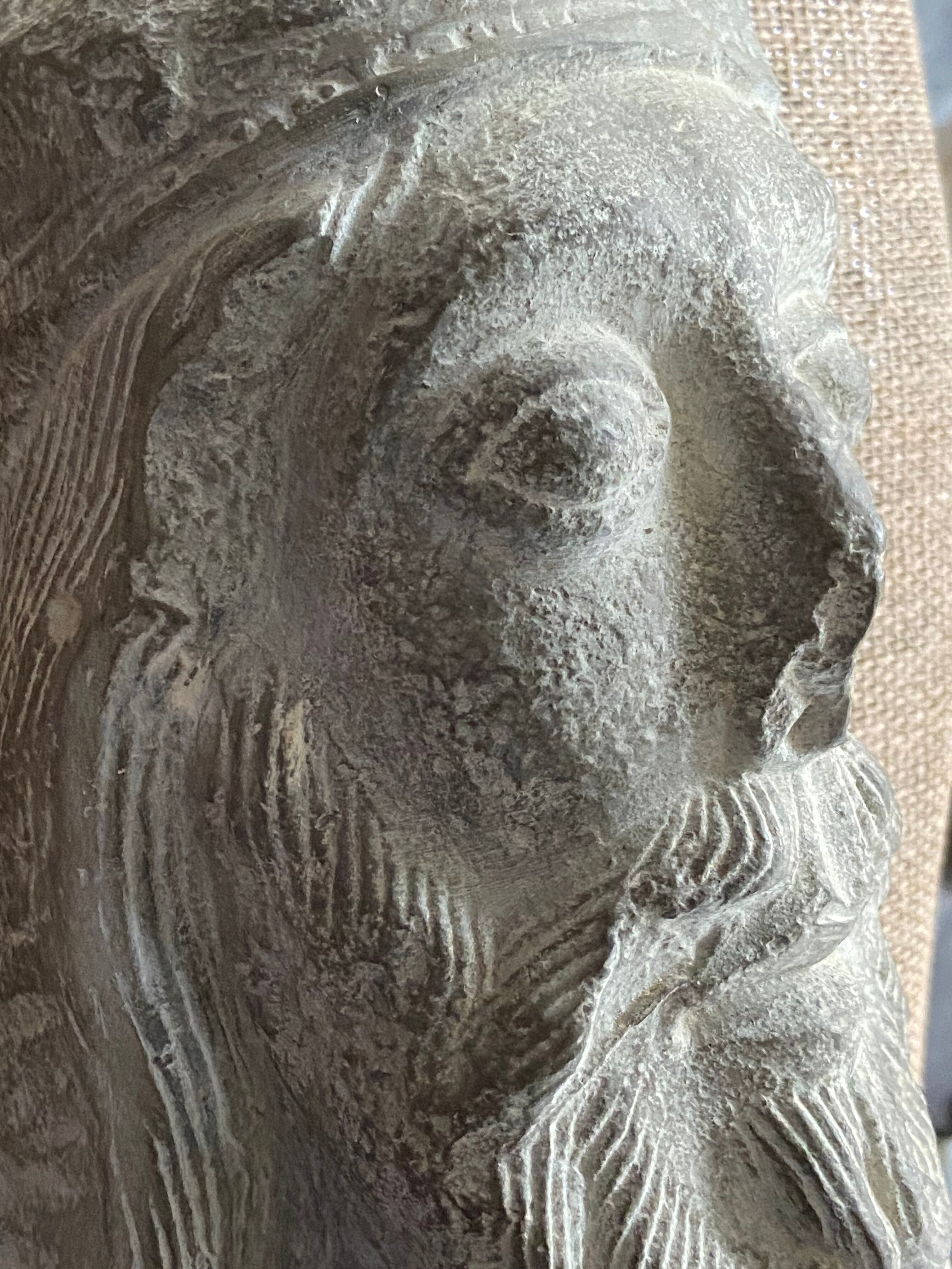 Face sculpture/Louvre museum