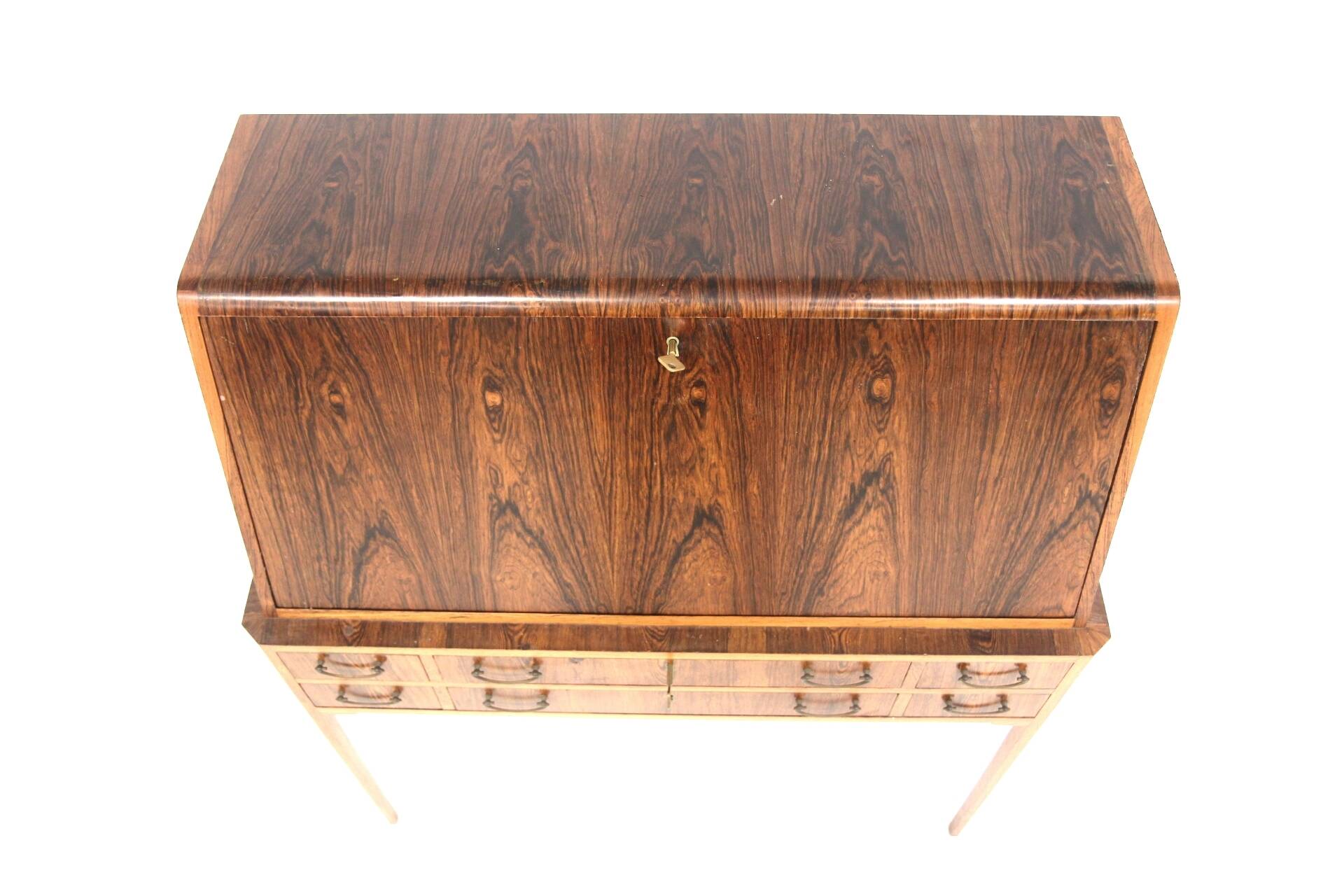 Scandinavian secretary in rosewood, Sweden, 1950