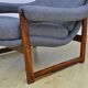 Scandinavian Rosewood Wingback Armchair with Wool Upholstery, 1960