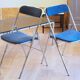 Pair of souvignet folding chairs