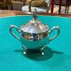 Silver-plated metal sugar bowl from England, 1950s.