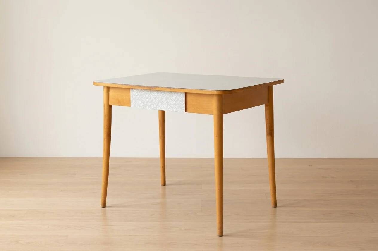 Coffee table, mid-century, formica and wood, 1960s, Czechoslovakia