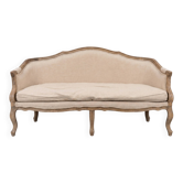Banquette ancienne style French Provincial / Louis XV