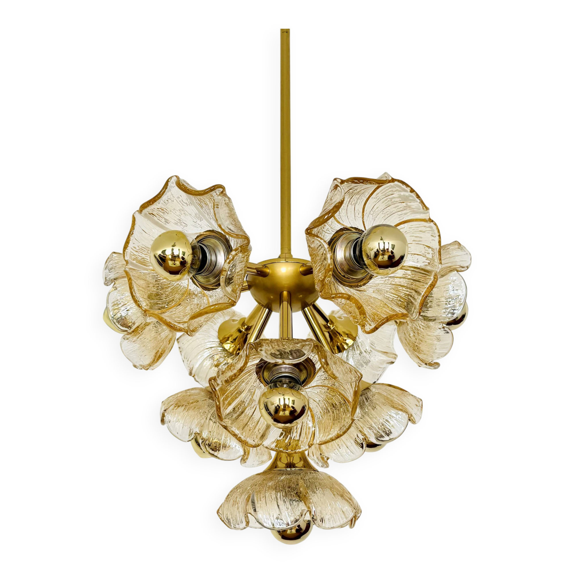 Floral Glass Chandelier