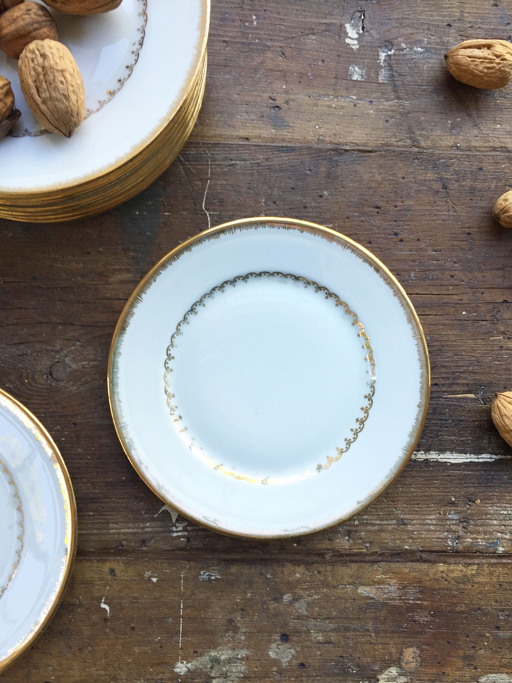 Set of plates and dessert dish Limoges