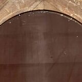 Large golden oval mirror