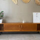 Vintage wooden row from the 50s-60s