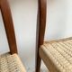 Lot de 2 chaises en teck modèle 71 de Niels Otto Møller pour J.L. Møllers, années 1950
