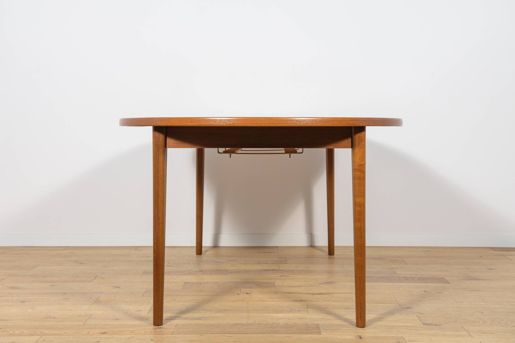 Mid-Century Round Teak Dining Table by Nils Jonsson for Hugo Troeds, Sweden