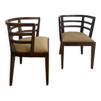 Paire de chaises vintage bois