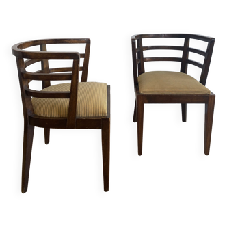 Pair of vintage wooden chairs