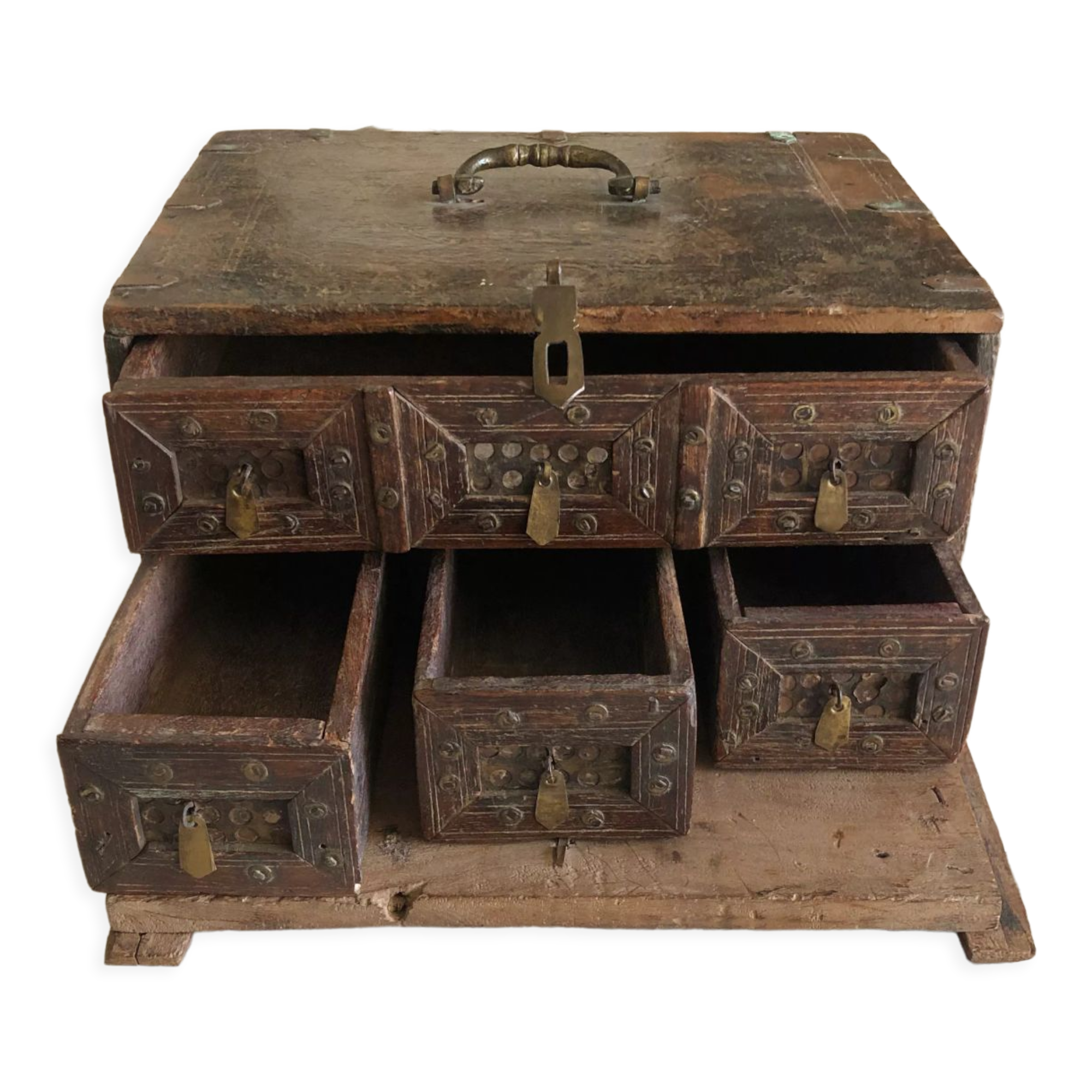 Indian wooden treasure box
