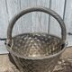 Vintage French Silver Plated Dimpled Basket
