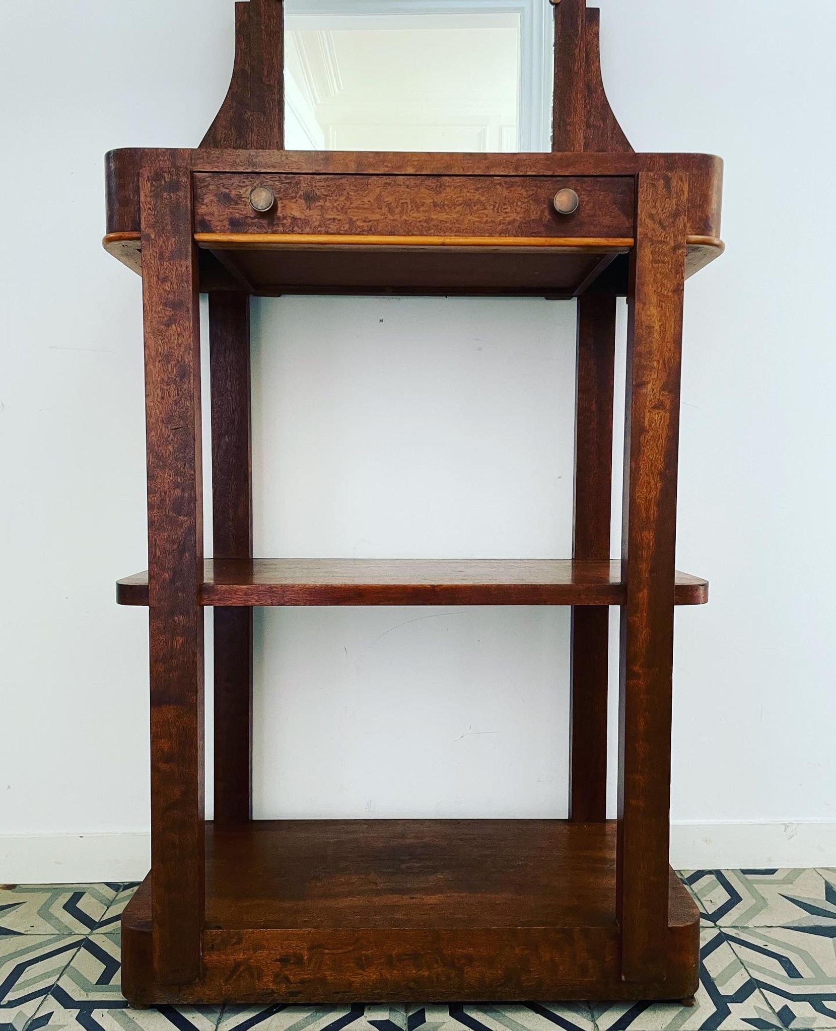 Console et son miroir vers 1930