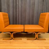 A pair of armchairs by ludvik volak, drevopodnik holesov, czechoslovakia, 1960s