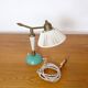 Brass and lacquered metal lamp from the 1950s.