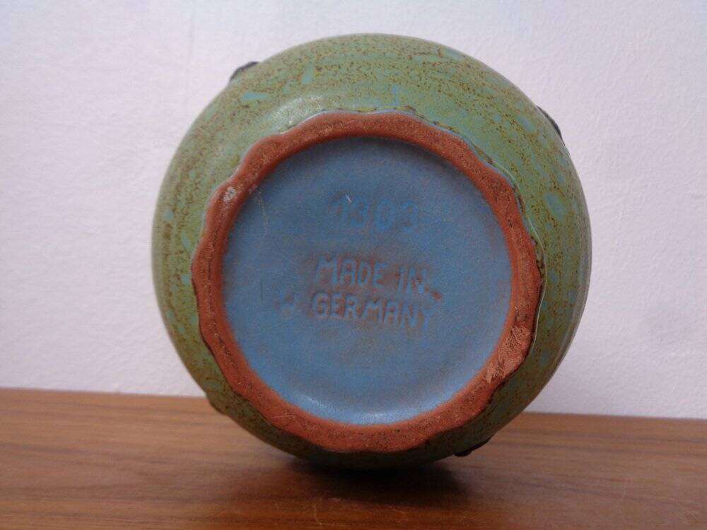 Model 1303 Lava Ceramic Double Handled Vase from Marei, 1970s