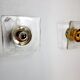 Pair of Albano Poli wall lamps for Poliarte, Italy, 1970