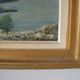 Old oil on cardboard of a marine and coastal landscape signed H. Walter.