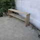 Natural wood shelf