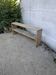 Natural wood shelf