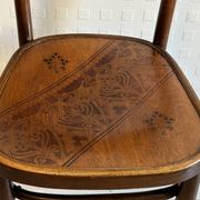 6 antique chairs Jacob & Josef Kohn – Vienna – Decorated bent wood – Style