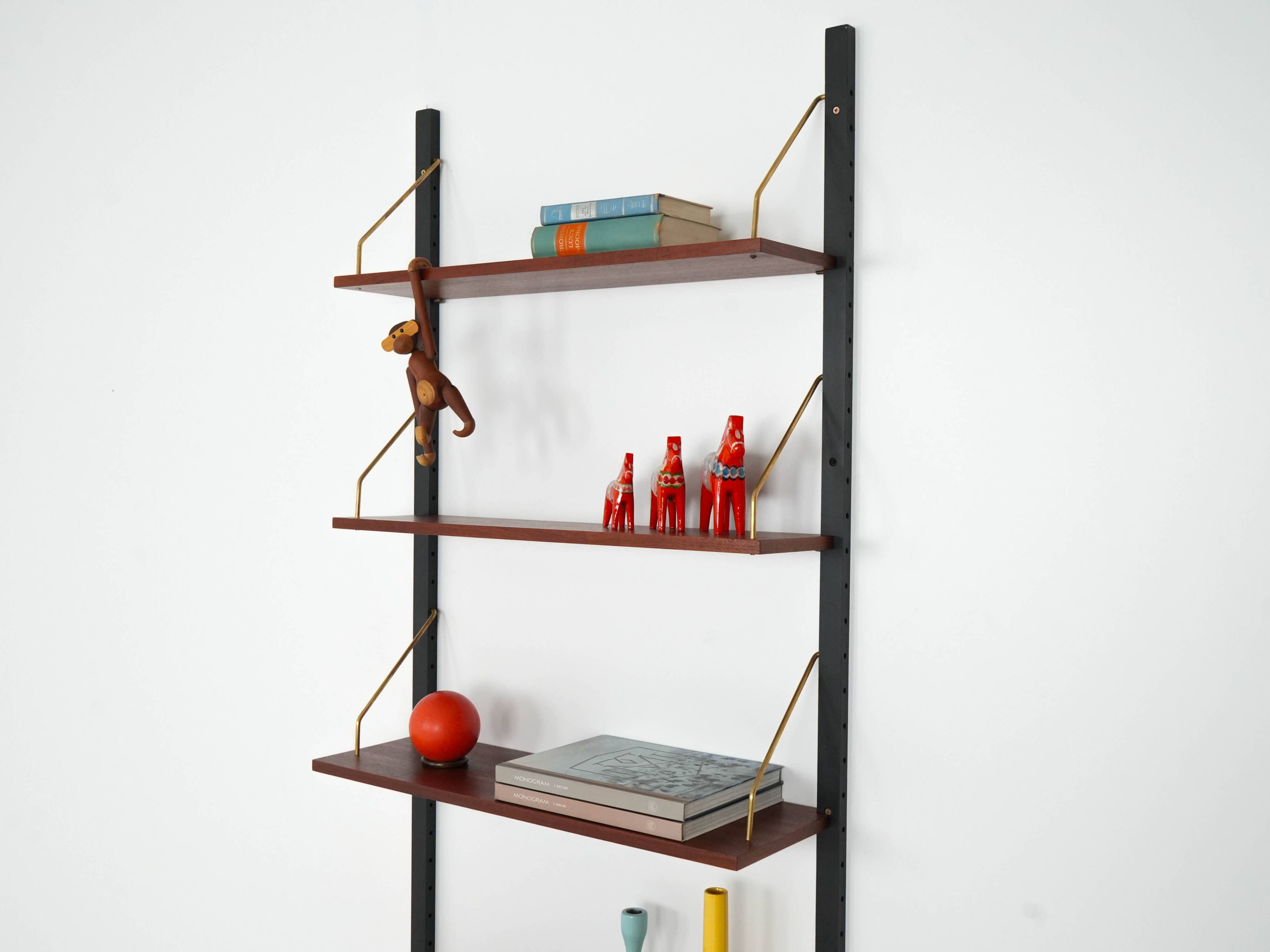 Teak shelving unit, Danish design, 1960s, production: Denmark