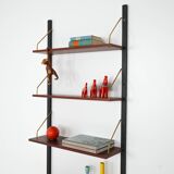 Teak shelving unit, Danish design, 1960s, production: Denmark