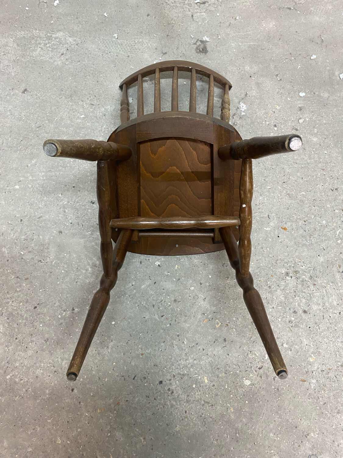 Vintage "Western" chair in dark wood