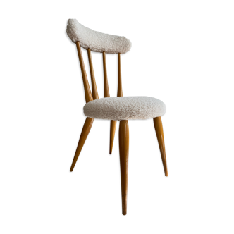 Vintage sheepskin chair