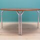 Table demi-ronde en teck, design danois, années 1970, fabricant : Bent Krogh