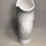 Former pitcher ceramic white shape fish decanter