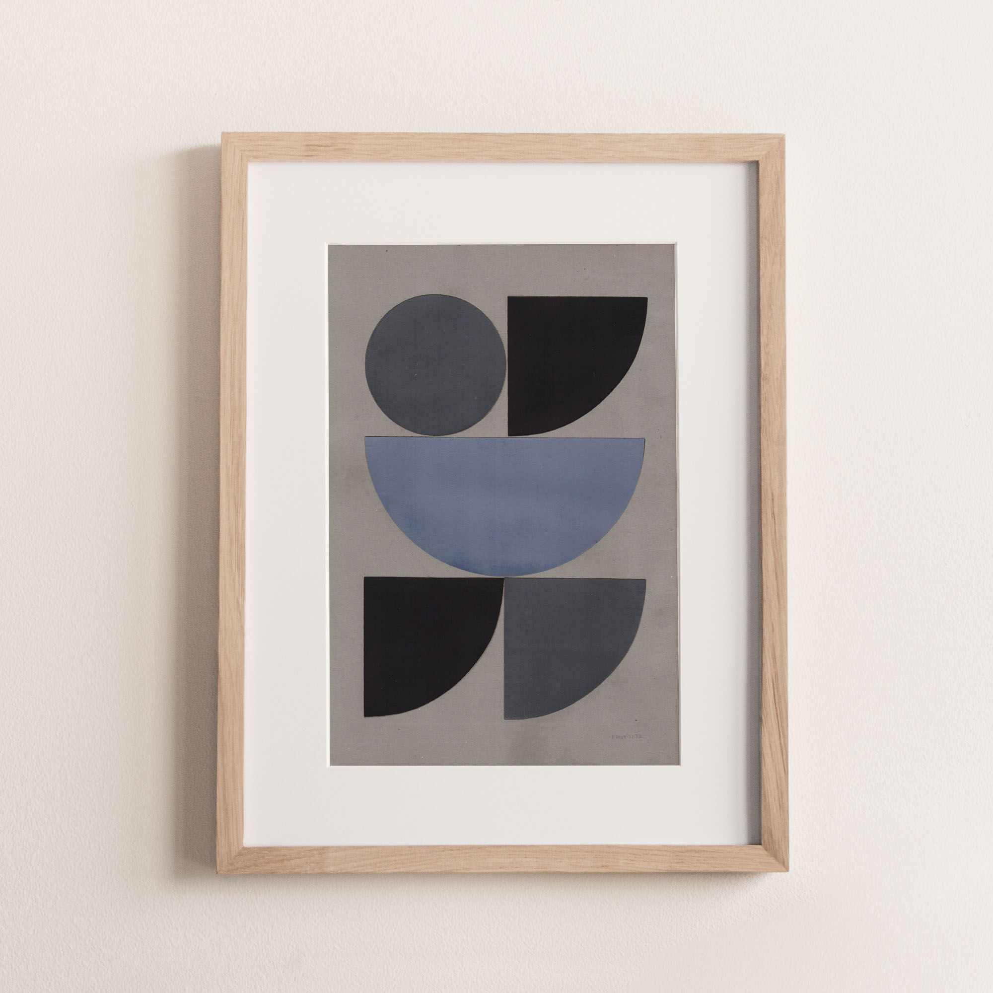 Collage on paper 26x36cm, signed Eawy