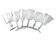 6 assorted crystal wine glasses