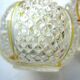 Baccarat perfume bottle, yellow eds and diamond tips