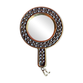 Mithé Espelt polychrome ceramic mirror