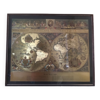 Wall frame world map