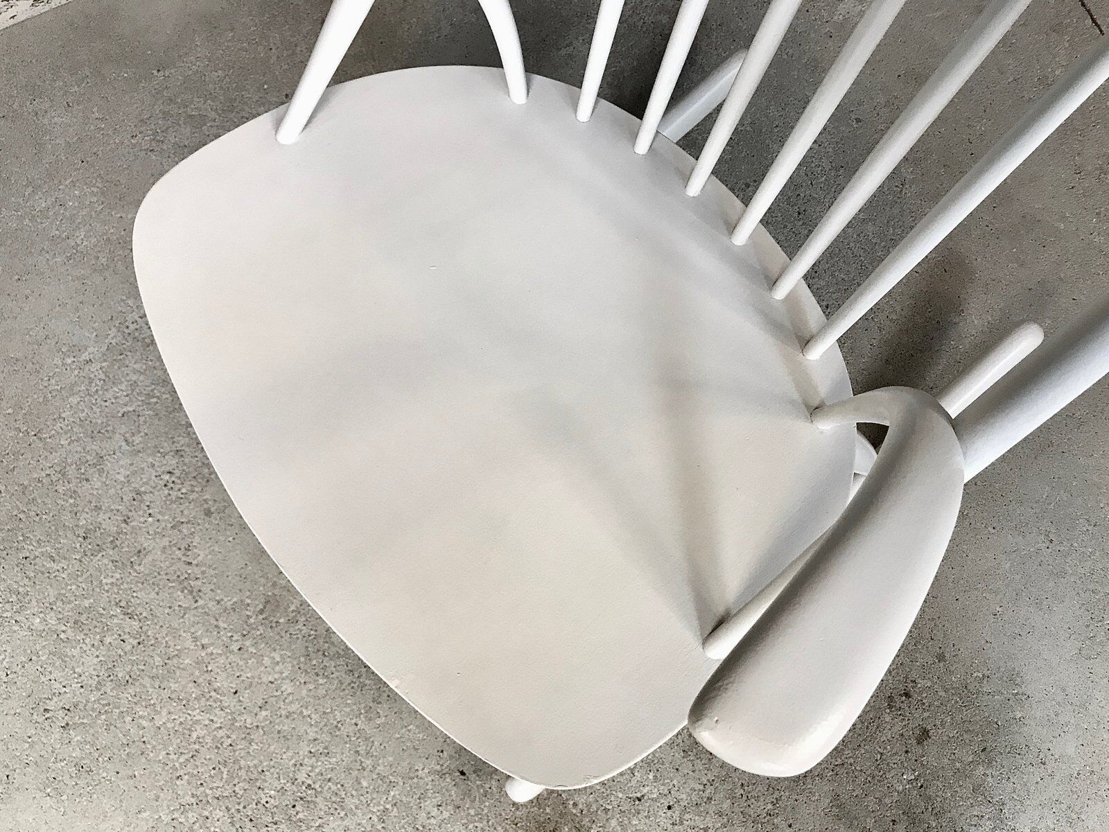 Wooden Rocking chair by Illum Wikkelsø for Niels Eilersen, Denmark 1950s
