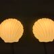 Pair of shell wall sconces from Glasshutte Limburg