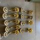 Large Brass Murano Glass Sconces Set of 10