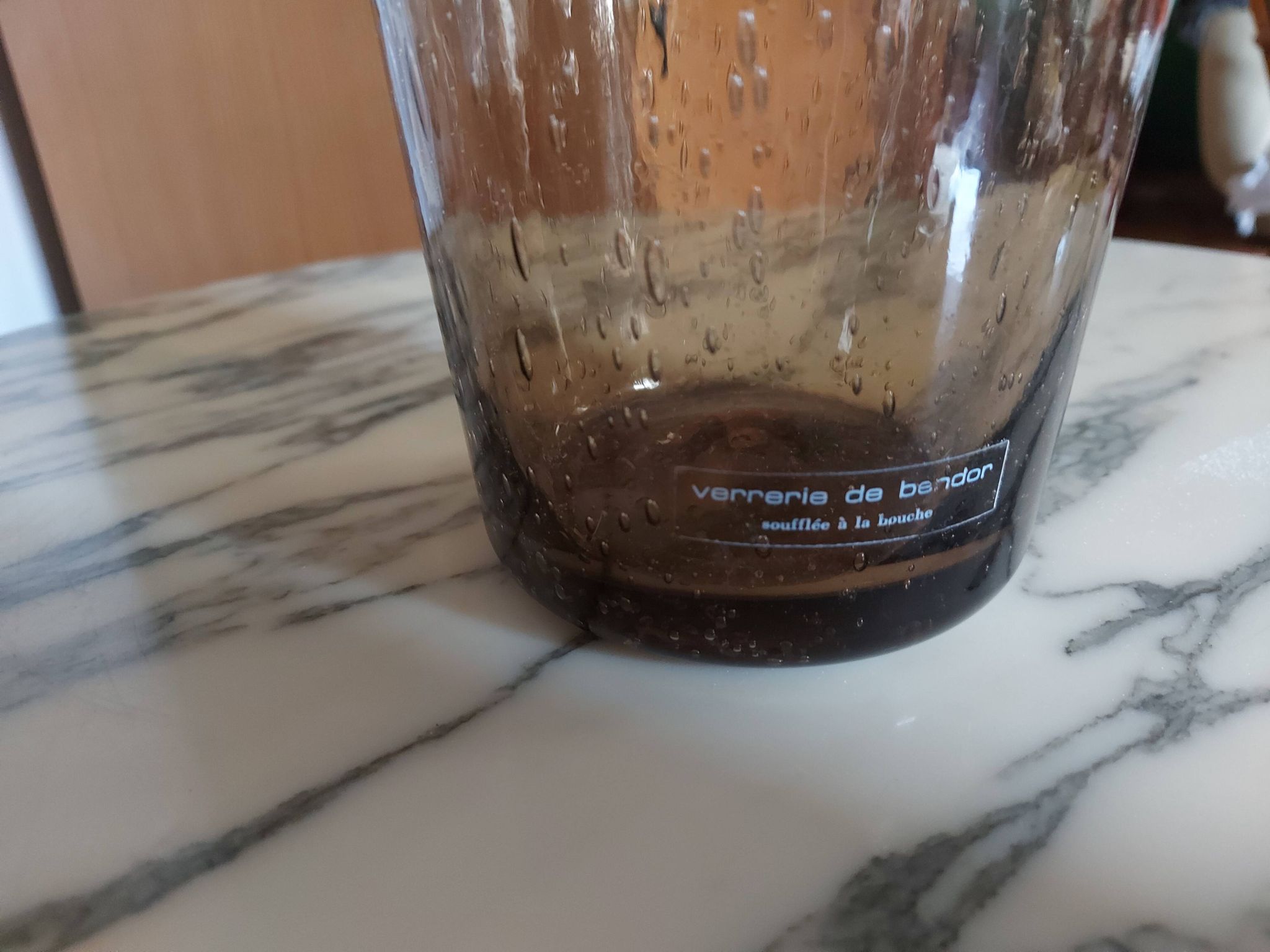 Pitcher, glassware from Bendor Var